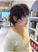 マッシュウルフ/マッシュショート/ショートパーマ/パーマヘア