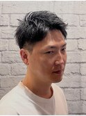 メンズ/束感ショート/ツーブロック/刈り上げ/アップバング