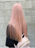 松尾菫菜/ハイトーン/ホワイトピンク/韓国ヘア