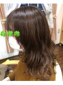 自然なグラデーションカラー
