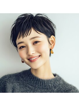 アヴァンヘアリゾート 鹿児島中央駅店(AVAN HAIR RESORT) 【AVAN】無造作ショート× 暗髪カラー