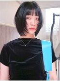 韓国ヘアーハッシュカットレイヤーカットグレージュブリーチ無し