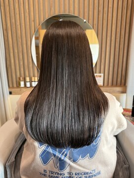 コレットヌーク(COLLET neuk) さらツヤロング/オリーブブラウン