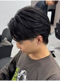 マッシュ/黒髪/ナチュラルマッシュ/メンズ/ツーブロック