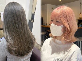 ヨルプラスディ(yoru+D)の写真/ダメージレスの処理剤を使ったデザインカラーで、大切な髪を守りながら美しさを引き出します！