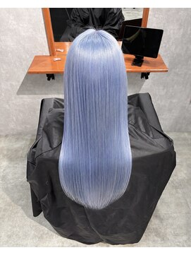 シールドヘアー 沖縄 新都心(C'LD Hair) アイスブルー/ハイトーン/ブリーチ/那覇/おもろまち