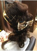 スカーフダウンアレンジ サイド/ヘアセット/綱島
