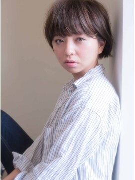 キース ヘアアンドメイク 恵比寿(kith. hair&make) kith.本田×シンプル耳かけマッシュ