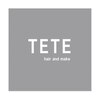 テテ ヘアアンドメイク(TETE hair and make)のお店ロゴ