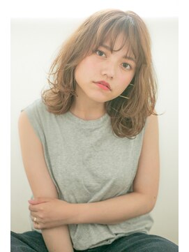 アドラーブル 松崎店(adorable) 【adorable】外国人風ラフ感♪外ハネミディアムレイヤー