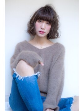 ロンドプランタン 恵比寿(Lond Printemps) 【Lond printemps水野】厚めバングデジタルパーマボブ