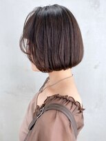 アイティー バイ アルバム 中野店(IT by ALBUM) ナチュラルボブ_オリーブカラーハイライトカラー_ba308171