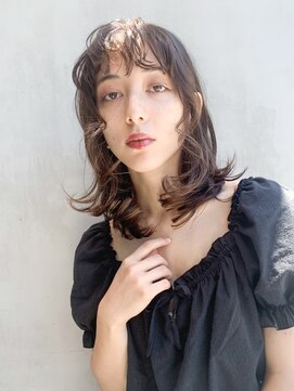 アルバム 銀座(ALBUM GINZA) セミウエットヘア_ピンクベージュボブルフクールショート_58217