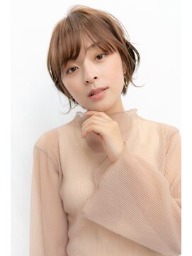 オースティン 門前仲町(AUSTIN) 大人かわいい前髪セシルカットココアブラウンフリンジウェーブ