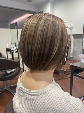 アヴァンス 光明池店(AVANCE.) 3Dハイライト×ミニボブ