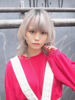 リアイス(Re:ICE) ミニウルフ/くすみブルー/流れるレイヤー/インナーハイライト