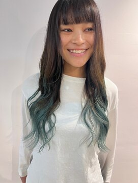 シアン(CYAN) 【ミントグリーングラデーション!】中野 れお