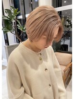 アース コアフュールボーテ 長野稲田店(EARTH coiffure beaute)&nbsp;ミルクティーベージュダブルカラーケアブリーチ