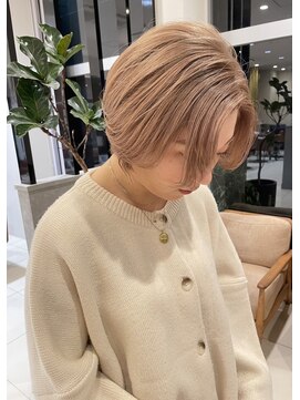 アース コアフュールボーテ 長野稲田店(EARTH coiffure beaute) ミルクティーベージュダブルカラーケアブリーチ