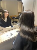 韓国風ヘア × ラテカラー