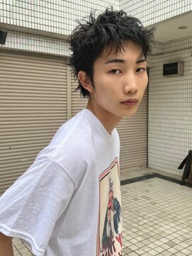 ヒュージ 三軒茶屋(huge) ニュアンスパーマ/メンズカット/眉毛カット