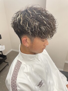 コーストバイマグ 塩尻店(COAST by Mag) ハイライトカラーメッシュ波巻きパーマツイストスパイラルパーマ