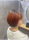 まるみショート × ハイトーンオレンジ