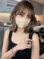 サイン 表参道(SIGN)&nbsp;韓国ヘアーハッシュカットレイヤーカットグレージュブリーチ無し