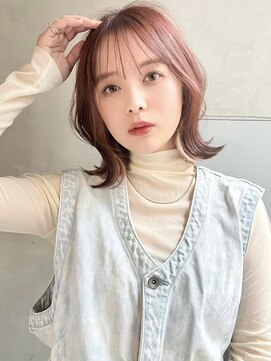 アルテ(ARTE) ダブルカラー インナーカラー イルミナ ピンクベージュ 表参道