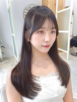 アフロートリノ(AFLOAT Leino) ストレートでも可愛いヘア　レイヤーカット　似合わせ顔まわり