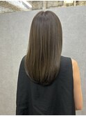 艶感セミロング・アッシュベージュ