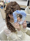 【量産型】髪の毛リボンサイドお団子ヘア