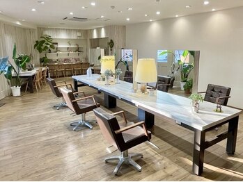 ビギニングス(BeginningS)の写真/【上野芝駅東口・徒歩5分】お席の間隔を空けておりますので、お悩みや要望を言いやすい空間♪[駐車場8台有]