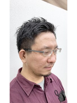 松本平太郎美容室 大宮店 メンズ×アップバング/30代40代50代60代