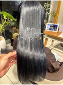 １０代女性のお客様へダークネイビーカラー☆