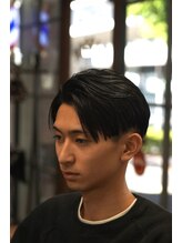 バーバーショップ セカンド(BARBER SHOP 2nd.) ナチュラルセンターパート(ツーブロック)