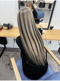 ミルクティーベージュ/シールエクステ/ローライト