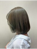 フェイスフレーミング前髪インナーカラー＊グリーン夏カラー