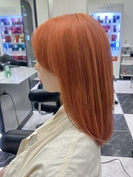 モア 下通店(MORE) Orange Beige/ブリーチ