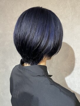 シアン(CYAN) #ディープブルー#ブリーチカラー#髪質改善#艶髪#韓国風