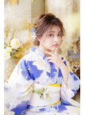 ☆後れ毛ありルーズシニヨン