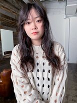 ヘアークラフト(Hair Craft) ニュアンスパーマ×暗髪ロング/岡山/縦落ちパーマ