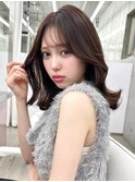大人かわいい韓国ヘア くびれミディアム【肥田亜沙美】