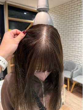 アース 三軒茶屋店(HAIR&MAKE EARTH) 透明感オリーブベージュカラー【三軒茶屋】