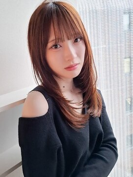 ケーツー エソラ池袋店(K-two) レイヤーカット*セミロングヘア*前髪カット*顔周り*髪質改善