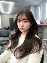 ボタン コロン 表参道 原宿(VOTAN COLON) 【木串楽人】顔周りカット/マロンベージュ/流し前髪