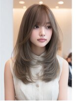 ダル 渋谷/表参道(DAL.)&nbsp;バタフライレイヤーロングレイヤーハイトーングレージュブリーチ