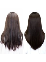 ☆補修成分配合◎髪質改善縮毛矯正☆美髪ストレート＋カット　￥18315