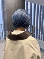 エルサフィロ ヨドヤバシ(el zafiro yodoyabashi)&nbsp;ショートボブ　ブルーヘア