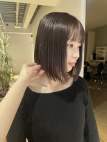 セブンベルベット(7 Velvet) パープルグレージュ髪質改善カラー/KAORI SHINJYO